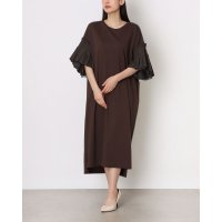 AL･DI･LA/アルディラ AL・DI・LA ボリュームタック袖ワンピース （チャコール）/508413590