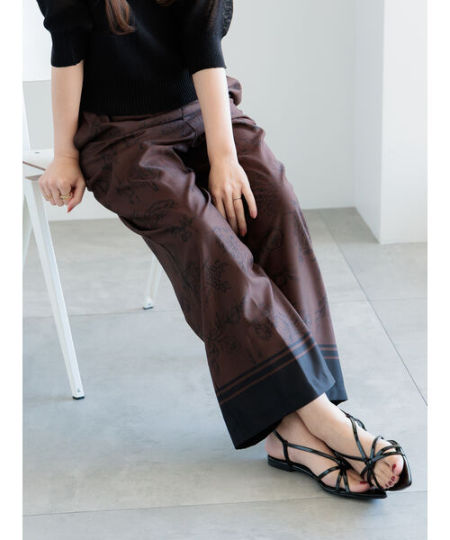 【洗練スタイル】Dries Van Noten Peaches プリーツワイドパンツ セール】PEACHES 1503 W.W.PANTS NAV（その他パンツ）｜DRIES