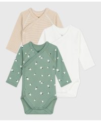 PETIT BATEAU/長袖あわせボディ３枚組/508413727