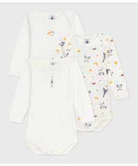 PETIT BATEAU/長袖ボディ３枚組/508413763