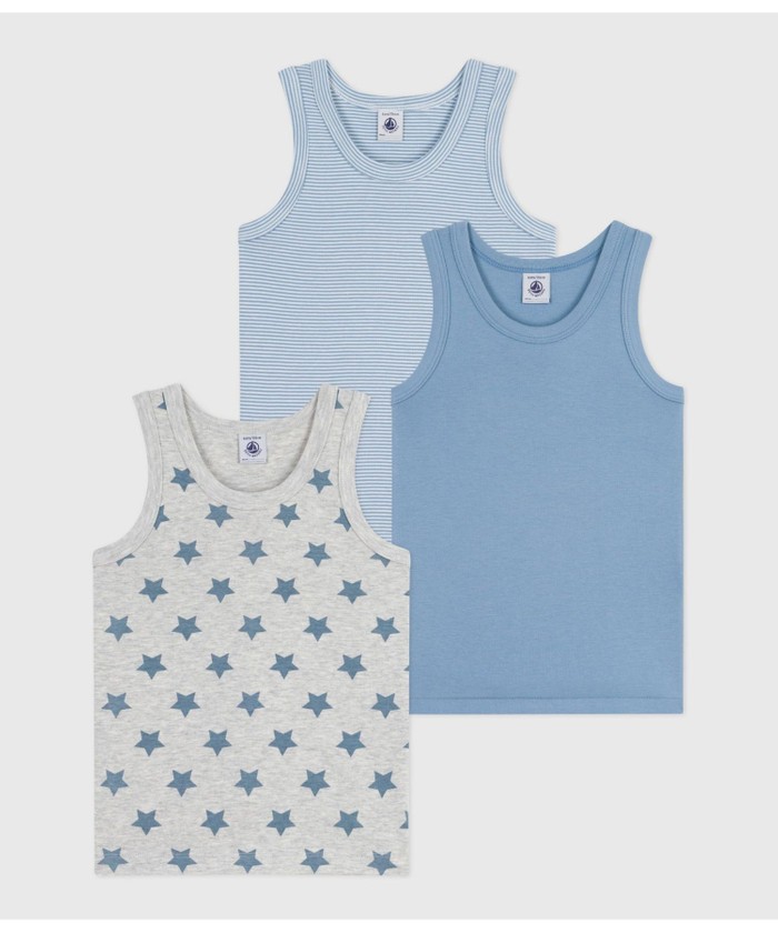 ⭐️奈々　マフォン　タック入り　ポーチ　フライドポテト タンクトップ3枚組(508413775) | プチバトー(PETIT BATEAU) - d