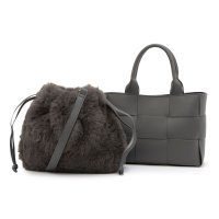 Cachellie/カシェリエ CACHELLIE C8708 PU MESH 4WAY TOTE/508414183