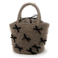 Cachellie/カシェリエ CACHELLIE C8740 SHAGGY KNIT*RIBBON TOTE/508414202
