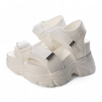 Mafmof/マフモフ Mafmof 【厚底】ダブルベルトスポーツサンダル MF303/508414231