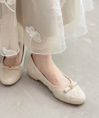 RANDA/ランダ RANDA キルティングラウンドトゥフラットパンプス/508414360