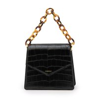 SINBONO/シンボノ SINBONO Mia Acrylic Chain Top Handle Bag － Black/508414432