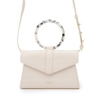 SINBONO/シンボノ SINBONO Emily Acrylic Tote Belt Bag － Ivory Croc/508414436