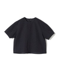 SHIPS WOMEN/SHIPS Primary Navy Label:〈手洗い可能〉シアー ジャカード TEE ブラウス/508414869