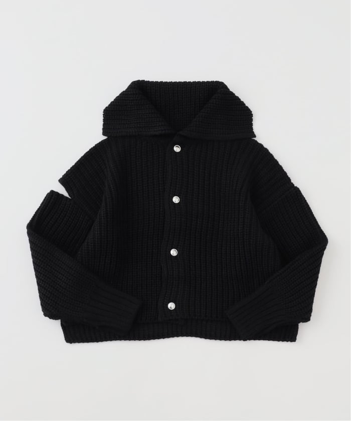 sulvam サルバム　19aw テープデザイン　ノーカラー　ウールジャケット sulvam サルバム 19aw テープデザイン ノーカラー ウール