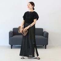 Aletta vita/アレッタ ヴィータ Aletta vita T/Cカットレースキャミワンピース/508415167