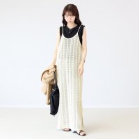 Aletta vita/アレッタ ヴィータ Aletta vita T/Cカットレースキャミワンピース/508415167