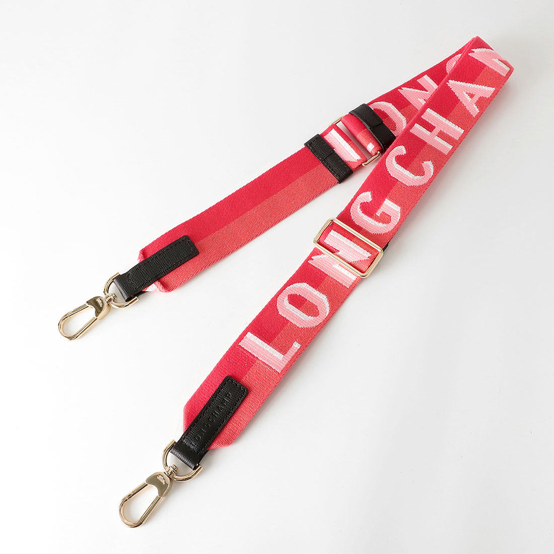 LONGCHAMP ロゴ入りショルダーストラップ LONGCHAMP - ロンシャン ショルダーストラップのみロゴ入りの