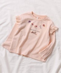 apres les cours/WEB限定 肩フリル フラワーモチーフTシャツ/508091035