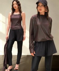 OSYAREVO/オシャレボ OSYAREVO 【ネット限定】【紫外線カット率99.9％以上】ドロスト ラッシュガード 付き 体型カバー キャミソール 水着 セットアップ 5点セ/508102486