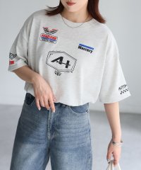 Riberry/リベリー Riberry スポーティーミックスロゴデザインTシャツ/508391414