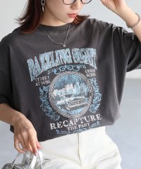 Riberry/リベリー Riberry カレッジロゴヴィンテージライクピグメントTシャツ/508391415