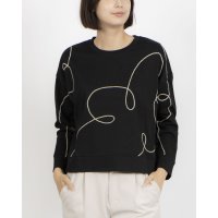 Anna Nicola/アンナニコラ Anna Nicola ラメコード刺繍カットソープルオーバー【日本製】/508399270