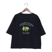 BRODIAEA/ブローディア BRODIAEA レモンプリントロゴ半袖Tシャツ/508404110