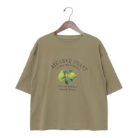 BRODIAEA/ブローディア BRODIAEA レモンプリントロゴ半袖Tシャツ/508404110