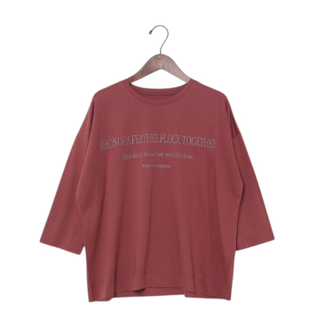 tシャツ BRODIAEA 七分袖ロゴ刺繍Ｔシャツ レディース ブローディア BRODIAEA 七分袖ロゴ刺繍Tシャツ(508404111