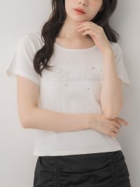 Emsexcite/エムズエキサイト ems excite ビジューモチーフTEE/508415702