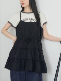 RETRO GIRL/レトロガール RETRO GIRL フリルティアードキャミワンピース/508415708