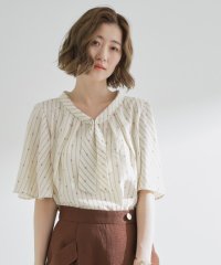 grove/グローブ grove パール調ピン付ボウタイブラウス/508416283