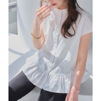 KOBE LETTUCE/コウベレタス KOBE LETTUCE 裾フリルノースリーブブラウス [C7600]/508416359