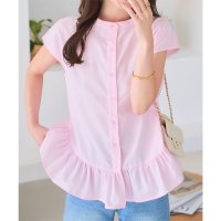 KOBE LETTUCE/コウベレタス KOBE LETTUCE 裾フリルノースリーブブラウス [C7600]/508416359