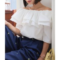 KOBE LETTUCE/コウベレタス KOBE LETTUCE 2wayフリルブラウス [C7608]/508416360