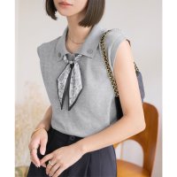 KOBE LETTUCE/コウベレタス KOBE LETTUCE スカーフセット 襟付きノースリーブニット [C7614]/508416361