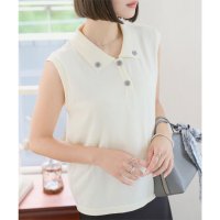 KOBE LETTUCE/コウベレタス KOBE LETTUCE スカーフセット 襟付きノースリーブニット [C7614]/508416361