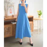 KOBE LETTUCE/コウベレタス KOBE LETTUCE シュシュ付き スクエアネックロングワンピース [E3525]/508416367