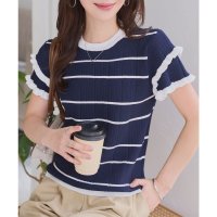 KOBE LETTUCE/コウベレタス KOBE LETTUCE ティアードスリーブサマーニットトップス [N1223]/508416373