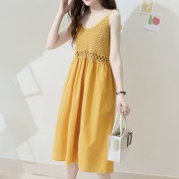 shoppinggo/ショッピングゴー shoppinggo キャミワンピース 低身長 Vネック 体型カバー 刺 大人 ベーシック デイリー セクシー レディース おしゃれ お洒落 /508417096