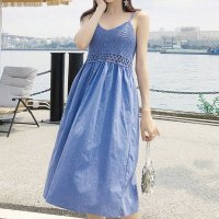 shoppinggo/ショッピングゴー shoppinggo キャミワンピース 低身長 Vネック 体型カバー 刺 大人 ベーシック デイリー セクシー レディース おしゃれ お洒落 /508417096