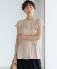 NIJYUSANKU（LARGE SIZE）/【接触冷感/WEB&一部店舗限定】レーヨンスパローン ティアード ブラウス/508417304