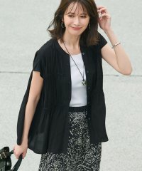 NIJYUSANKU（LARGE SIZE）/【接触冷感/WEB&一部店舗限定】レーヨンスパローン ティアード ブラウス/508417304