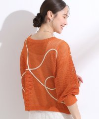 SHOO・LA・RUE/シューラルー SHOO・LA・RUE 【前後2WAY】にょろにょろ刺繍メッシュカーディガン/508417364