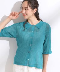 SHOO・LA・RUE/シューラルー SHOO・LA・RUE ランダムリブ衿付きキラキラニット/508417495
