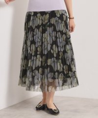 ITS’ DEMO/イッツデモ ITS'DEMO 【手洗い可／ウエストゴム】花柄チュールスカート/508417523