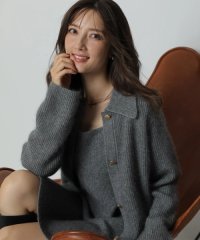 Apuweiser-riche/ふわふわ衿付カーディガン/508417541