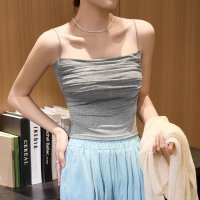 shoppinggo/ショッピングゴー shoppinggo キャミソール カップ付 キャミタンクトップ ブラ 白 黒 パット付 インナー 結婚式 見せブラトップ ブラカバー/508417954