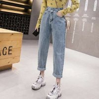 shoppinggo/ショッピングゴー shoppinggo デニムパンツ 低身長 レディース アンクル丈 ストレートデニム ハイウエスト ジーンズ ズボン ジーパン ボトムス 美脚/508417957
