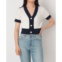 STYLEBLOCK/スタイルブロック STYLEBLOCK 半袖Vネックニットカーディガン/508418057