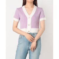 STYLEBLOCK/スタイルブロック STYLEBLOCK 半袖Vネックニットカーディガン/508418057