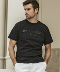 1PIU1UGUALE3 RELAX/ウノ ピゥ ウノ ウグァーレ トレ リラックス 1PIU1UGUALE3 RELAX 立体刺繍 ブランドロゴ シルケット生地 半袖Tシャツ/508418195