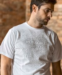 1PIU1UGUALE3 RELAX/ウノ ピゥ ウノ ウグァーレ トレ リラックス 1PIU1UGUALE3 RELAX スプラッシュ ラインストーン シルケット生地 半袖Tシャツ/508418196