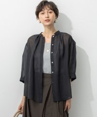 NIJYUSANKU（LARGE SIZE）/【洗える】シアービエラ タックデザイン ブラウス/508418899