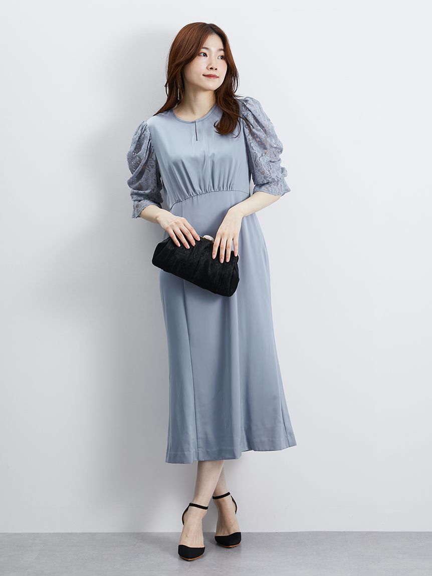 【美品】Dorry Doll パーティードレス Dorry Doll ドレス フェザーフラワーチュールドレス 結婚式